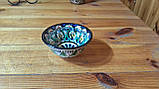 Традиційна узбекська чайна піала ручної роботи, 180 мл, виробництво Ріштан, фото 4
