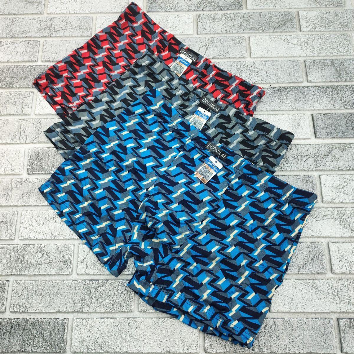 Труси боксери чоловічі ростовка р.XL,2XL,3XL,4XL бавовна+бамбук (D01720) DOOMILAI 30038559