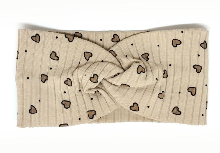 Пов'язка на голову для дівчинки осіння Сердечка, фото 1