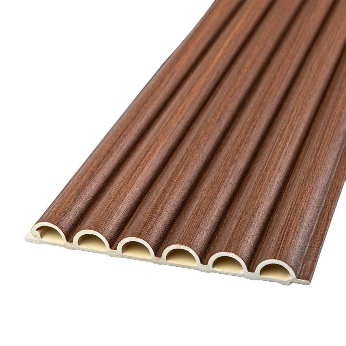 Декоративна WPC кругла стінова рейка 3000*152*15мм (D) SW-00001872, фото 1