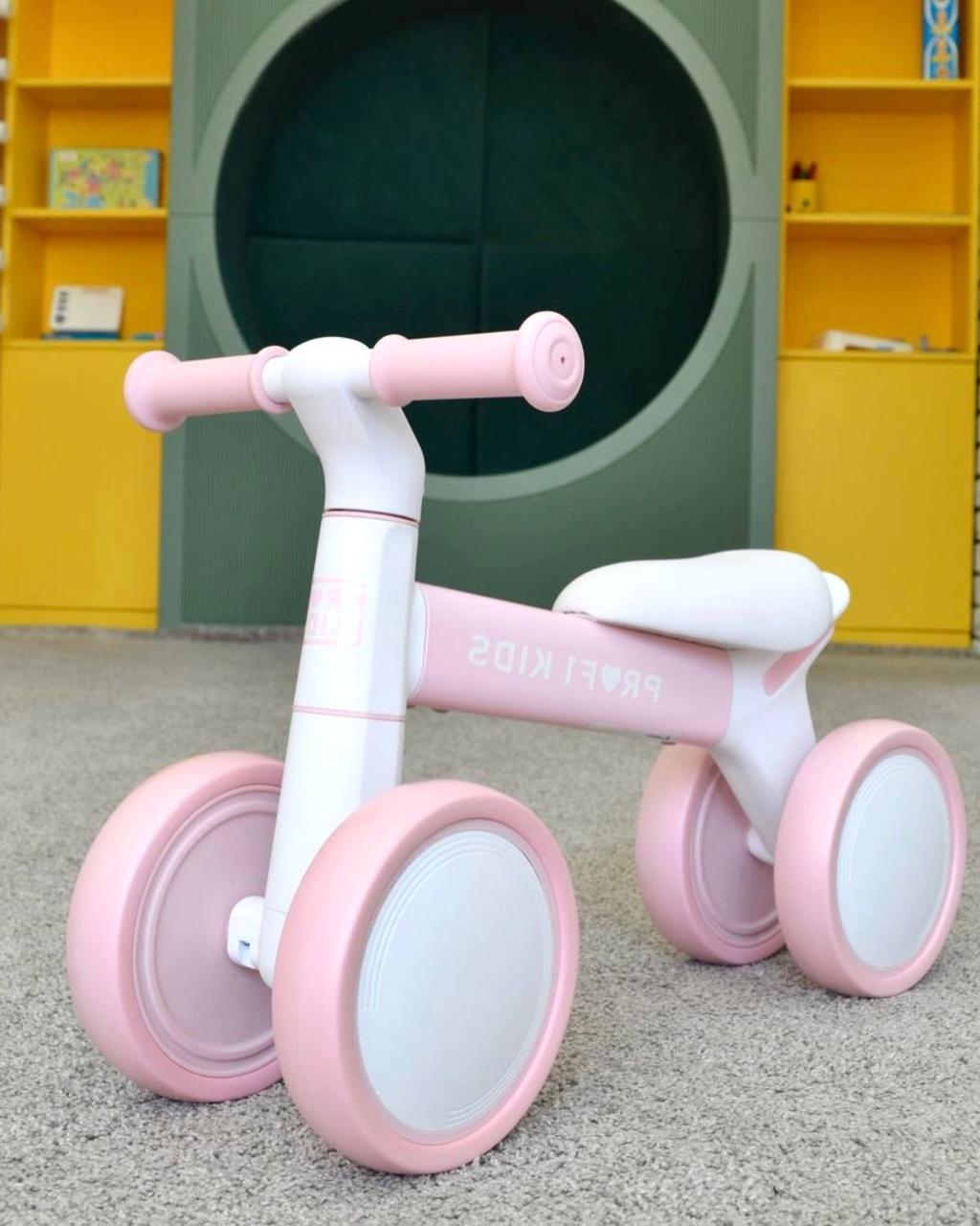 Дитячий біговел велобіг 1,5-3 роки на алюмінієвій рамі PROFI KIDS MBB 1014-2 Рожевий, фото 1
