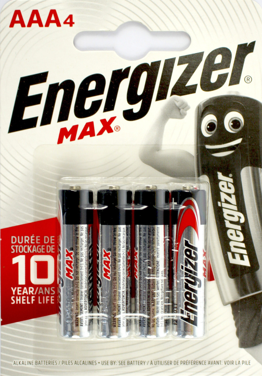 Батарейки Energizer Max LR-03/блістер 4шт(12), фото 1