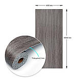 Самоклеюча вініловая плитка в рулоні 0,6*3m*2мм Мат SW-00002026, фото 3