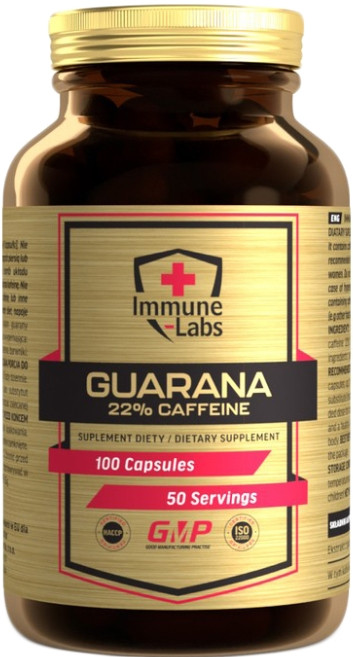 Енергетик Immune Labs Guarana 22% Caffeine 100 капсул