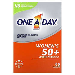 Вітаміни для жінок 50+ One-A-Day Women's 50+ Complete Multivitamin (65 таблеток.)