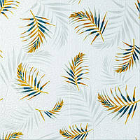 Панель стінова 3D 700х700х4мм папороть на білому фоні (D) SW-00001981