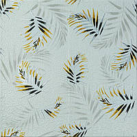 Панель стінова 3D 700х700х4мм папороть на сірому фоні (D) SW-00001982