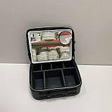 Косметичка-органайзер із дзеркалом A-PLUS 9228 Чорний, фото 2