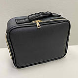 Косметичка-органайзер із дзеркалом A-PLUS 9228 Чорний, фото 3