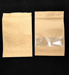 Крафт пакет Дой-пак, Zip