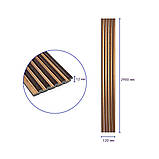 Декоративна PS рейка 2900*120*12мм (D) SW-00002135, фото 3