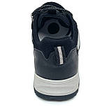 Чоловічі шкіряні матові кросівки чорно-сірого кольору MIDA 112543(441) розмір 40, фото 6