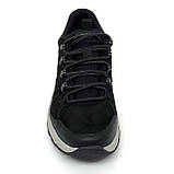 Чоловічі шкіряні матові кросівки чорно-сірого кольору MIDA 112543(441) розмір 40, фото 3