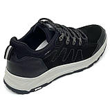 Чоловічі шкіряні матові кросівки чорно-сірого кольору MIDA 112543(441) розмір 40, фото 7