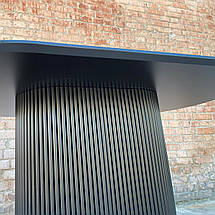 Стіл обідній B-Wood овальний стільниця HPL сланець Юрський антрацит, фото 3