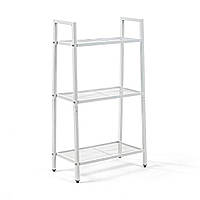 Стелаж-етажерка триярусний з металу білий 60*33*110см SW-00002103