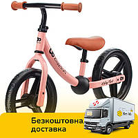 Біговел Kinderkraft 2Way Next 2022 Rose Pink (EVA колеса 12 дюймів, кошик, дзвінок, ключ)