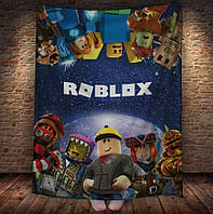 Плед с 3D принтом - Роблокс Roblox герои 150х200 см.