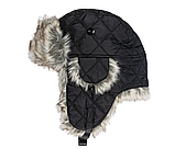 Зимова шапка Mil-Tec чорна вушанка 12104602 - розмір M-57-58, фото 2