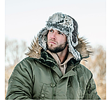 Зимова шапка Mil-Tec чорна вушанка 12104602 - розмір M-57-58, фото 10