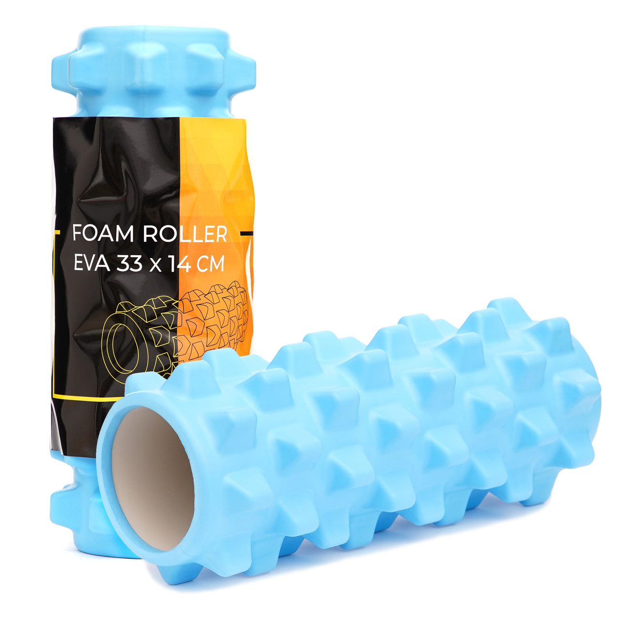 Масажний ролик Cornix EVA 33 x 14 см (валик, ролер) XR-0324 Sky Blue Poland