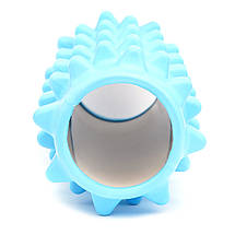 Масажний ролик Cornix EVA 33 x 14 см (валик, ролер) XR-0324 Sky Blue Poland, фото 3