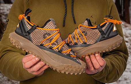 Кросівки чоловічі Nike ACG Mountain Fly Low Fossil Взуття Найк Маунтін Флай коричневі текстиль демісезон, фото 1