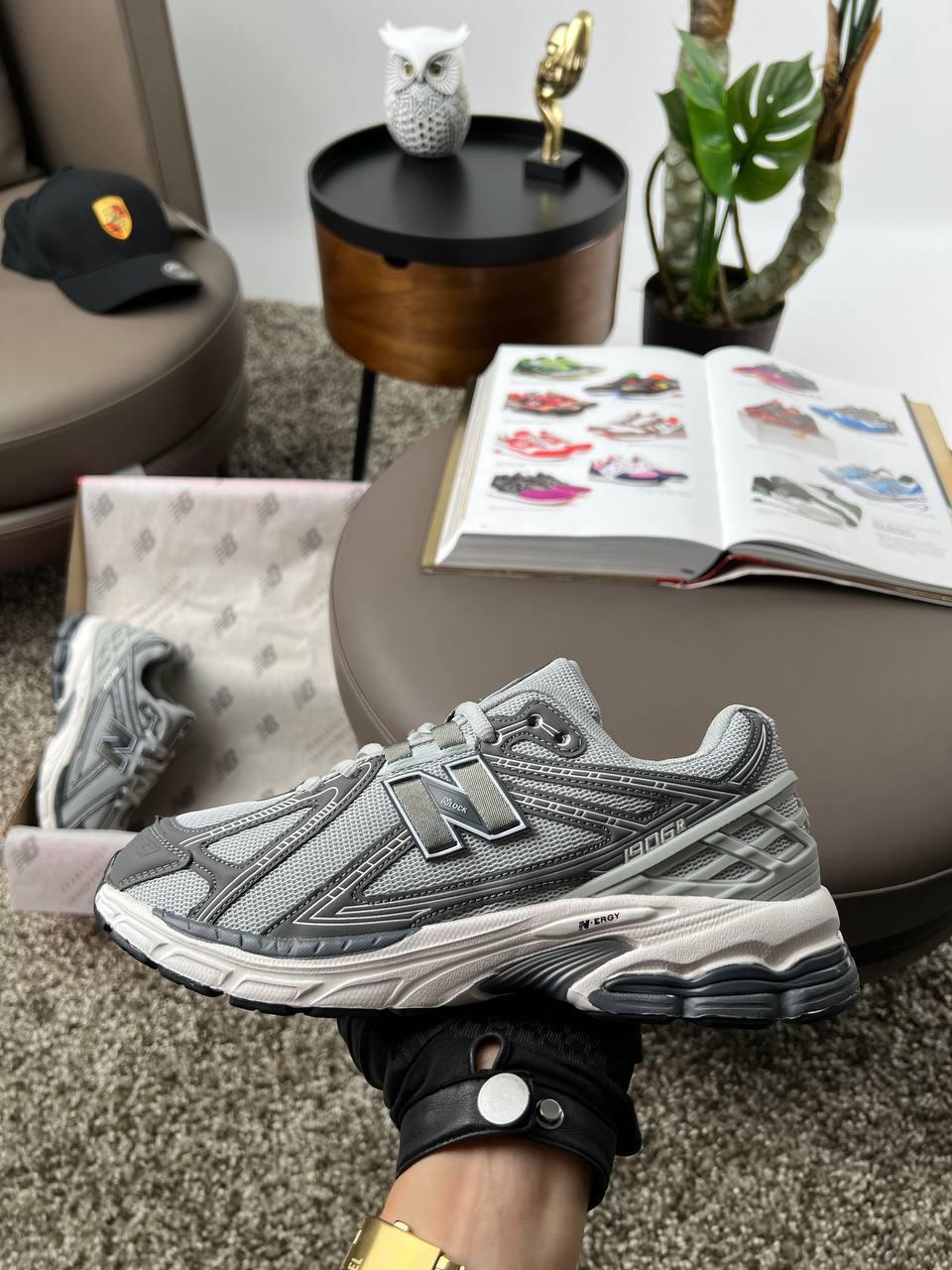 Чоловічі кросівки шкіра текстиль New Balance 1906R Grey White, кеди чоловічі Нью Беланс сірі. Чоловіче взуття
