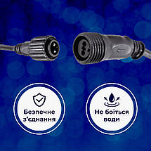 Вулична світлодіодна гірлянда Дюралайт на 480 LED довжина 16 м морозостійка синій, фото 6