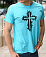 Православні чоловічі футболки з релігійною символікою Хрест, бавовняні розмір S, фото 4