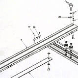 MAGGI з’єднувач лінійок 1,5+1,5 м для торцевого упора свердлильно-присадочного верстата, фото 3