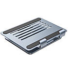 Складна підставка для ноутбука та планшета до 2,5кг (12.9"), Hoco PH52 / Тримач настільний для планшета, фото 6