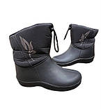 Зимові чорні дутики калоші пінка піна ПВХ ЕВА розмір 37 39 41, фото 4