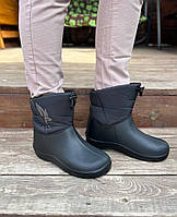 Підліткові дутики сноубутси чорні пінка гумові чоботи хутро розмір 37 39 41