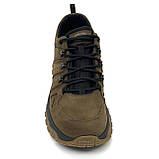 Кросівки чоловічі коричневі зі шнурівкою та чорною підошвою MIDA 112501(10) розмір 40, фото 3