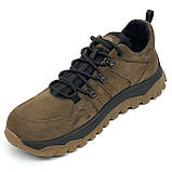 Кросівки чоловічі коричневі зі шнурівкою та чорною підошвою MIDA 112501(10) розмір 40, фото 8