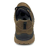 Кросівки чоловічі коричневі зі шнурівкою та чорною підошвою MIDA 112501(10) розмір 40, фото 6