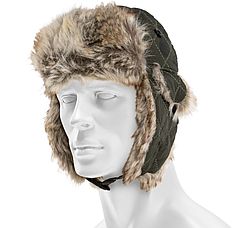 Зимова шапка вушанка Mil-Tec Olive 12104601