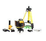 Акумуляторний лазерний нівелір Dewalt DCLE34031N (3.7V, 5AH), рівень зі штативом Деволт 3D,4D, фото 3