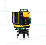 Акумуляторний лазерний нівелір Dewalt DCLE34031N (3.7V, 5AH), рівень зі штативом Деволт 3D,4D, фото 7