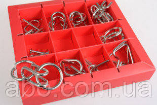 Набір головоломок 10 Metall Puzzles red Eureka 3D Puzzle 473358, 10 головоломок