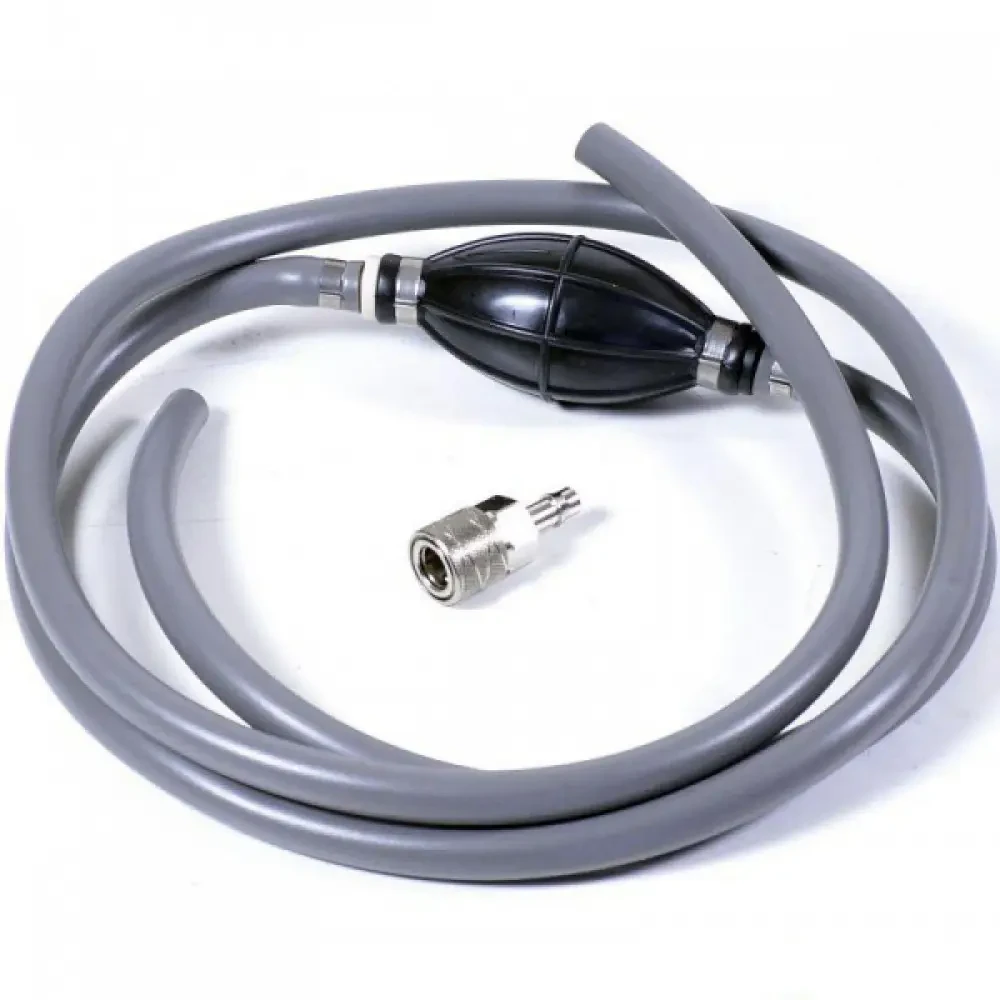 Паливний шланг з грушою для човнового мотора C24632-1 Suzuki масло-бензостійка гума довжина 2 м діаметр 14/8 мм, фото 1