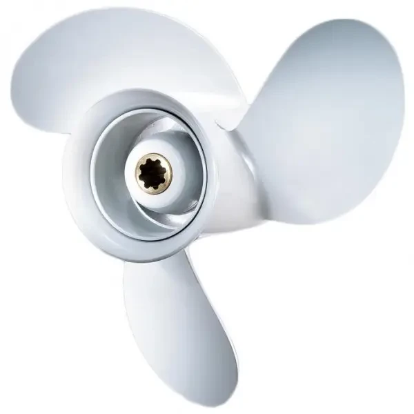 Гвинт для човнового мотора 9-1/4×10-1/2 Yamaha 683-45943-00-EL 9.9-15 к.с. алюмінієвий PANA-SILVER 3 лопаті правий обертання, фото 1