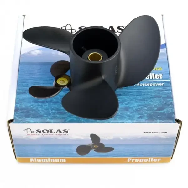 Гвинт гребний для човнового мотора Mercury/Tohatsu/Parsun 8.5×8 SOLAS 5011-085-08 Т8 3 лопаті алюмінієвий для 4-х тактних моторів, фото 1