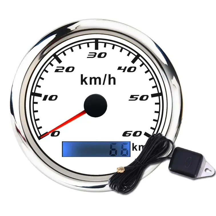 GPS спідометр судновий для човна і катера 60км/год I GAUGE WPSP270-GPS-60W білий