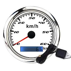 GPS спідометр судновий для човна і катера 60км/год I GAUGE WPSP270-GPS-60W білий