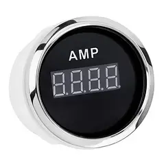 Цифровий амперметр судновий для човна і катера З ВИМІРЮВАЧЕМ I GAUGE 52MM з функцією попередження чорний LED дисплей