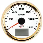 GPS спідометр судновий для човна і катера ECMS HMG3-WG-120KL діаметр 85мм рамка - золото дисплей - білий, фото 3