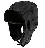 Шапка Mil-Tec ma1 вушанка чорна 12105002 - розмір 2XL - 64, фото 5