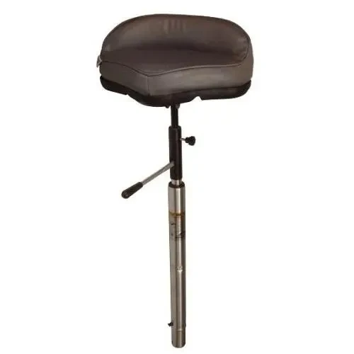 Стійка рибалки зі змінною висотою та сидінням для човна і катера 1641037 нержавіюча сталь висота 570-750 мм діаметр 45 мм, фото 1